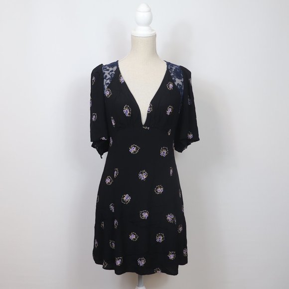 Free People Mockingbird Embroidered Mesh Dress, 6 - Picture 3 of 7